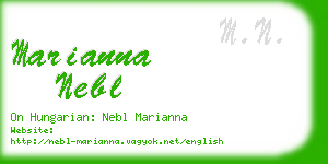 marianna nebl business card